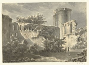 Utsikt över innergården i Château de Botwel av Jean Bernard