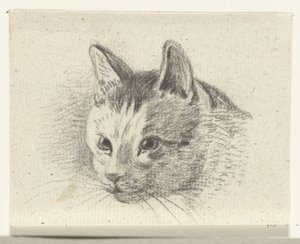 Huvudet på en katt av Jean Bernard
