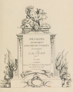 Arabesque designs for many uses Uppfunnet av J.B. Toro Titelsida, 1716., 1716.