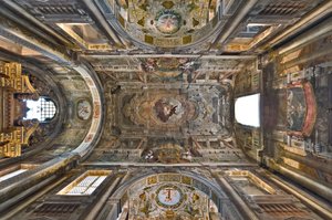 Franciskus apoteos, Franciskuskyrkan, Sassuolo, Italien av Jean Boulanger