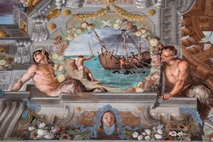 Bacchus förvandlar piraterna till delfiner av Jean Boulanger