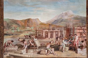 Bacchus med arkitekterna som planerar byggandet av Nisa av Jean Boulanger