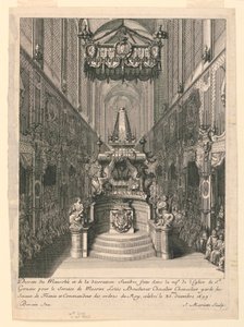 Catafalque of Louis Boucherat, Second State, St. Gervais, Paris av Jean Bérain, the Elder