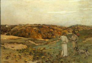 Tobias och ängeln, 1878 av Jean Charles Cazin