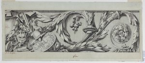 Teckning, frise med Rinceau, 1775-80 av Jean Charles Delafosse