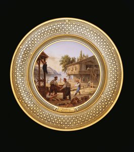 Repfabrik, c.1820-35 av Jean Charles Develly