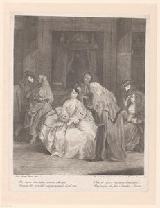 Maskerad boll Scener från livet i Venedig (serietitel) av Jean Charles Flipart