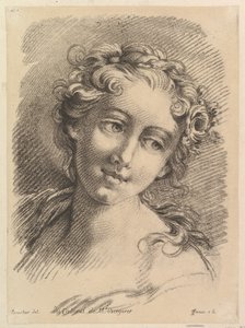 Chef för en kvinna, 1748-69 av Jean Charles François