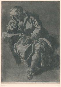 sittande man av Jean Charles François