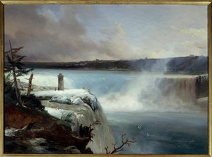 Niagarafallen. Målning av Jean Charles Remond (1795-1875)