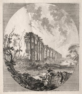 Forntida ruiner: Forntida akvedukt, 1756.