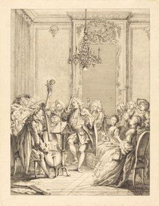 Konserten av Jean Claude Richard de Saint Non after Hubert François Gravelot