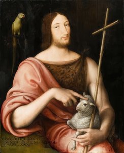Porträtt av Frans I av Frankrike (1494-1547) som Johannes Döparen. 1518