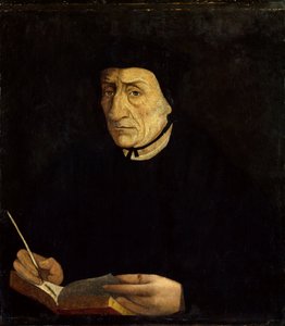 Porträtt av Guillaume Bude (Budee) (Budaeus) (1467-1540), fransk humanist. Målning av Jean Clouet (1485 - 1541) Ec. Fr. (h b/v 0,34 x 0,31). Versailles. Slottsmuseet. av Jean Clouet