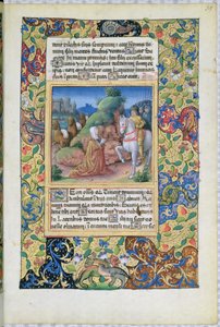 Ms Lat. Q.v.I.126 f.35 Mötet mellan Abigail och David, från Louis dOrleans