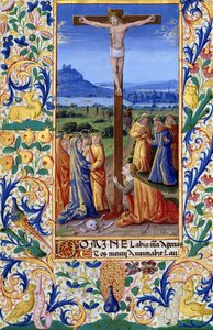 Ms Lat. Q.v.I.126 f.84v Korsfästelsen, från 
