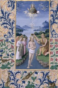 Lat. Q.v.I.126 f.88v Kristi dop, från Louis d