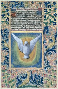Lat. Q.v.I.126 f.90 Den helige Ande, från Louis d