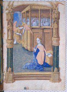 Lat. Q.v.I.126 fol.12v Annonciationen, från Louis d