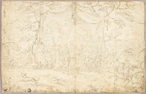 Litterärt ämne: Bankettscen av Jean Cotelle the younger