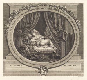 Den avbrutna sömnen av Jean Dambrun after François Marie Isidore Queverdo