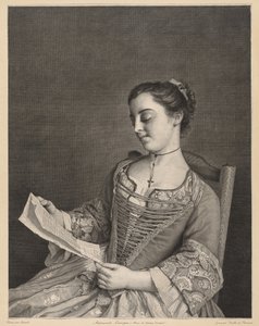 Fröken Lavergne Reading.