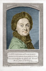 Pierre Louis Moreau de Maupertuis, astronom (1698 - 1759), graverad av J. Daullé 1755