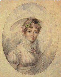 Porträtt av prinsessan Zinaida Alexandrovna Volkonskaya 1792-1862