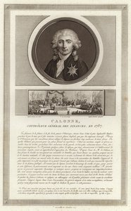 Porträtt av Charles Alexandre, viscount de Calonne
