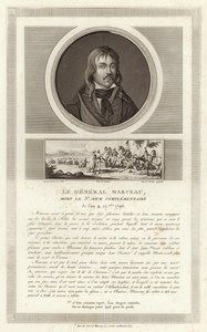 Porträtt av Francois Severin Marceau-Desgraviers av Jean Duplessi Bertaux