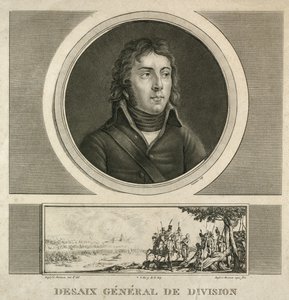 Porträtt av general Louis Charles Antoine Desaix (cirka 1800 - 1815 0,38 x 0,24) av Jean Duplessi Bertaux