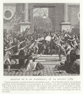 Mordet på Jacques de Flesselles, franska revolutionen, 14 juli 1789