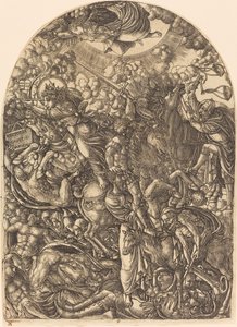 Saint John ser de fyra ryttarna av Jean Duvet
