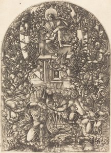 Sankt Johannes kallades till himlen av Jean Duvet