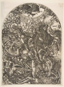 Saint John ser de fyra ryttarna, från Apocalypse.n.d. av Jean Duvet