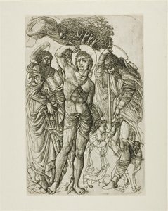 Saint Sebastian, Saint Anthony och Saint Roch av Jean Duvet