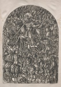 Apokalypsen: Kristus uppsatt på en vit häst, 1546-1556.