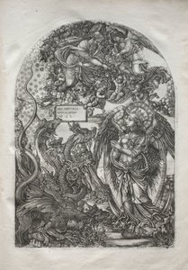 Apokalypsen: St. Mikael och draken av Jean Duvet