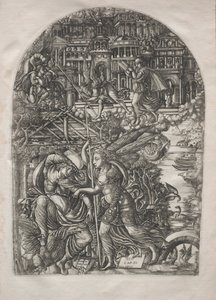 Apokalypsen: Ängeln visar St. Johannes det nya Jerusalem, 1546-1556. av Jean Duvet