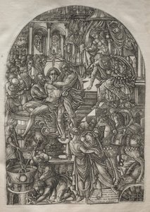 Apokalypsen: St. Johannes evangelistens martyrskap av Jean Duvet