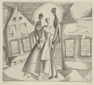 Kväll i byn av Jean Emile Laboureur