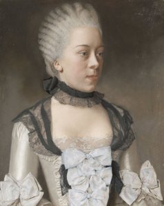 Wilhelmina Hillegonda Schuyt av Jean Etienne Liotard (signed by artist)