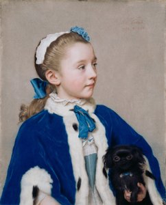 Maria Frederike van Reede-Athlone vid sjuan, 1755-1756 av Jean Étienne Liotard