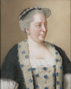 Porträtt av kejsarinnan Maria Theresia av Österrike (1717-1780) av Jean Étienne Liotard