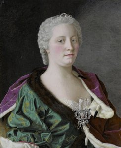 Porträtt av kejsarinnan Maria Theresia av Österrike 1717-1780, 1747