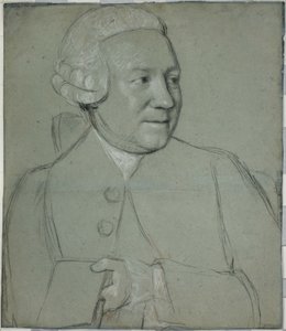 Porträtt av en man som håller en bok, vänd till höger av Jean-Étienne Liotard