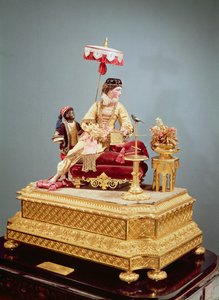 Automaton of the Singing Lesson, 1844 (blandade media) av Jean Eugene Robert