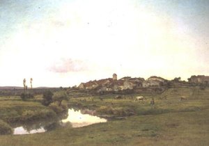 Saone vid Lironcourt, Vosges av Jean F. Monchablon
