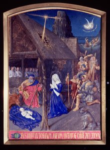 The Days of the Madonna: the Nativity and the Adoration of the Shepherds Miniature in "" Les Hours d