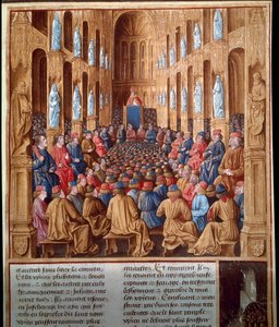 Påven Urban II (1042-1099) predikade det första korståget vid konciliet i Clermont, Frankrike, och förenade riddare, adel och kardinaler